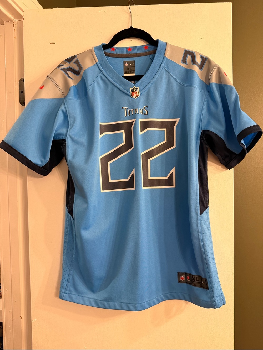 Tennessee Titans #22 Light Blue Kids Jersey